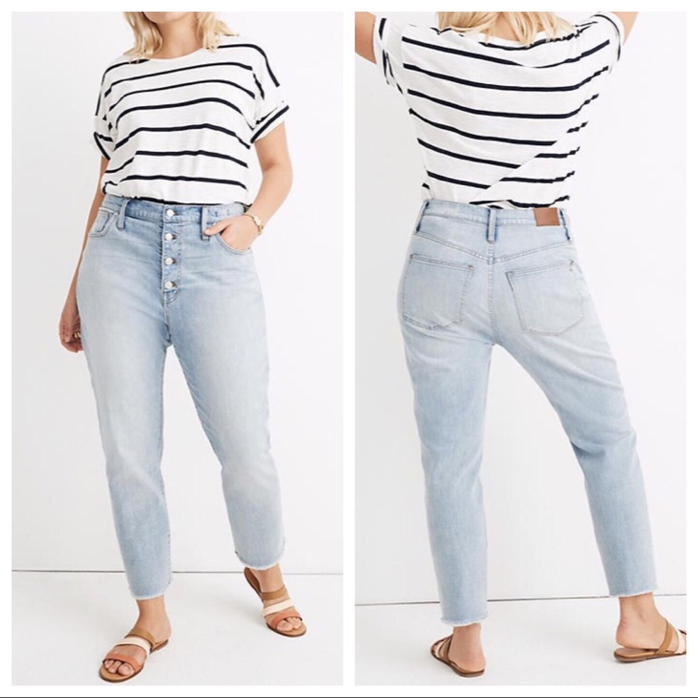 Madewell High Rise Slim Crop Boyfriend Jeans NWT
